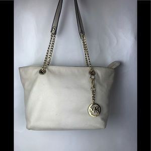 Michael Kors Jest Set Chain Tote Ivory